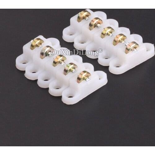Brand New 10PCS Plastic Steel Screen Window Pulleys Anti-mosquito Screen Window Pulleys Runners Push / Pull Window Wheels
