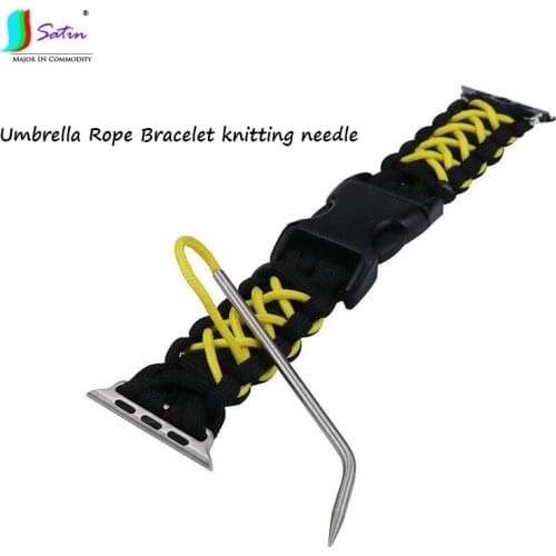 Hot Sale 5PCS Bending Umbrella Rope,Paracord/Bracelet Knitting Needle,Bending Diy Paracord Knitting Tool Needle S0500L