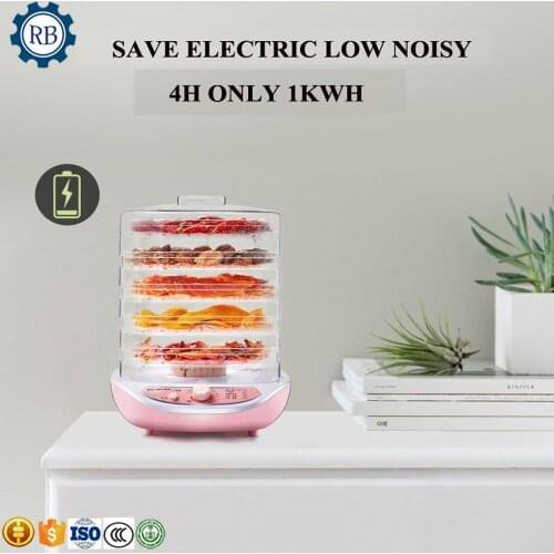 RB brand home use food dryer small fruit vegetable food dehydrator mini fruit drying machine with 5 trays for sale