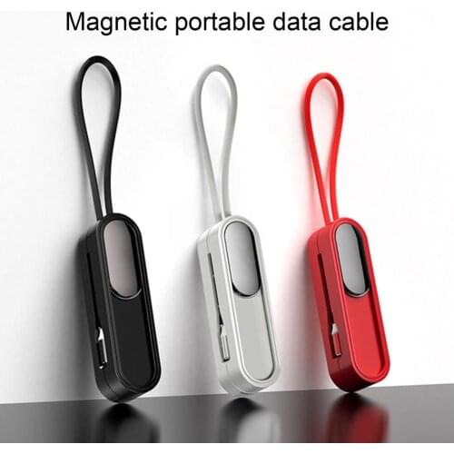 Universal 3 in 1 Fast Charging Cable Magnetic Cellphone USB Type C Fast Charger Cord For Apple Xiaomi Samsung Redmi Huawei