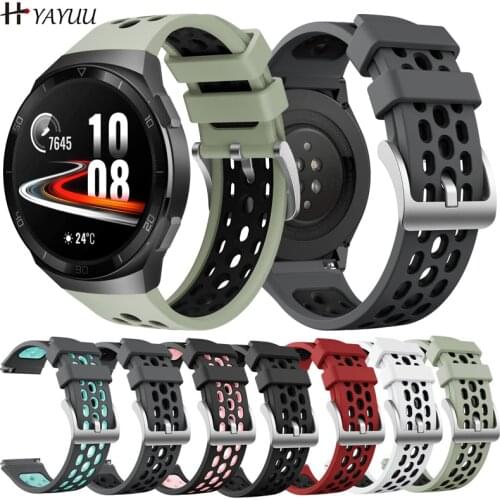 YAYUU 22mm Silicone Watch Strap For Huawei Watch GT 2e Replacement Band Bracelet For GT2e Correa
