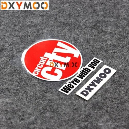 Funny New Energy Car Stickers We're with You CIRCUIT CITY Oil Tank Window Sticker and Decals