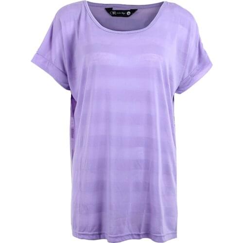 Women Summer Top, Striped Pattern Loose Round-Neck Outfit, Short Sleeve Wild Fashion Pullover Tunic Casual Top Shirt