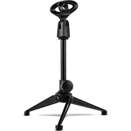 1Pcs Portable Metal Microphone Stand Desktop Multifunctional Tripod Stand Wired Wireless Microphone Stand Desktop
