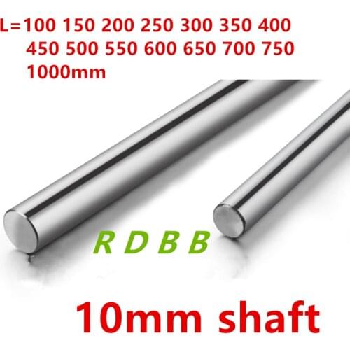10mm linear shaft 100 150 200 250 300 400 410 420 450 500 550 600 700 1000 mm Chromed Hardened Rod cnc parts 3d printer parts