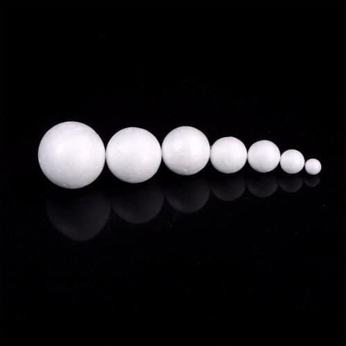 20pcs/bag Dia1-4cm Modelling Polystyrene Styrofoam Foam Ball White Craft Balls For DIY Christmas Party Decoration Supplies