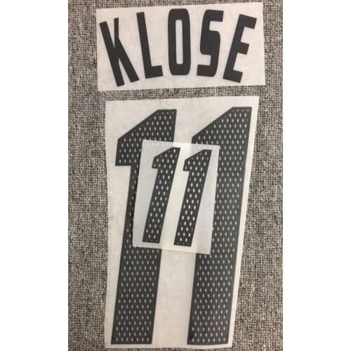 2002 #11 Klose Nameset #13 Ballack #9 Jancker Printing iron Transfer Badge