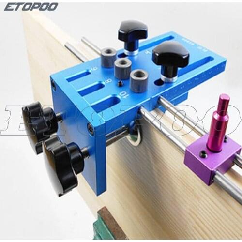 3 in 1 Woodworking Hole Drill Punch Positioner Guide Locator Jig Joinery System Kit Aluminium Alloy Wood Working DIY Tool