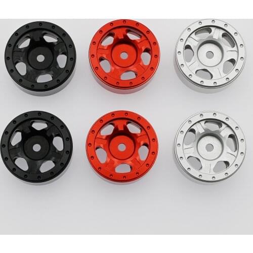 4pcs Metal Wheel Rim Hubs for Axial SCX24 AXI00002 AXI90081 RC Crawler