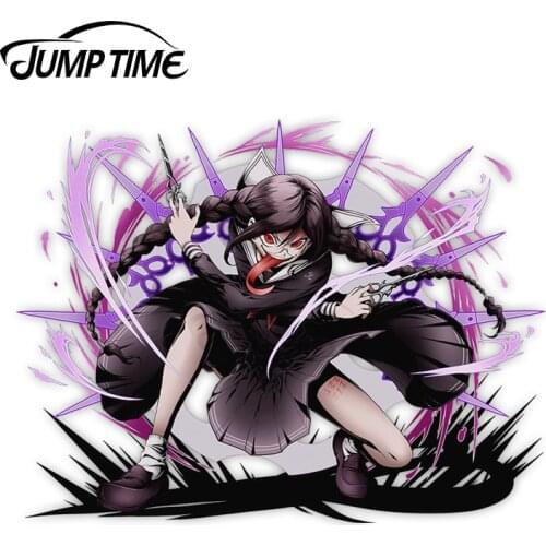JumpTime 13 x 10.2cm Danganronpa Genocider Syo Divine Gate Anime RV Car Stickers Windows Scratch-proof Cartoon Vinyl Car Wrap