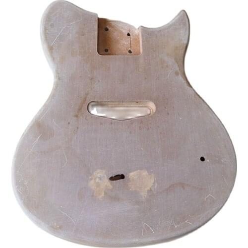 Children Electric Guitar Body ST Guitar Body Gray Guitar Body Mini Guitar Barrel Matte Finish Diy Body Parts 5.7cm Pocket Width