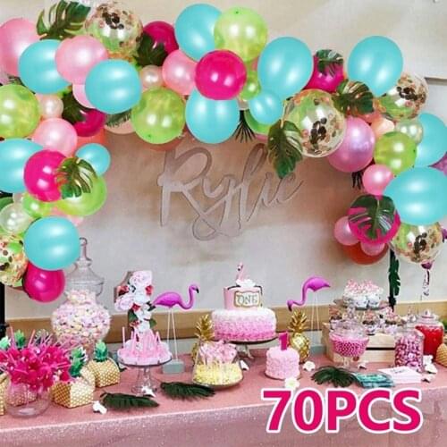 Hawaiian Tiki Garden Party Balloon Arch Decoration Kit Includes 70 Balloons