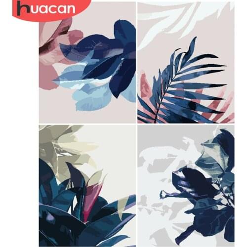 HUACAN DIY Pictures By Number Flower Kits Drawing On Canvas Hand Painted Picture Art Painting By Numbers Gift Home Decor