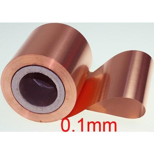 0.1mm thickness 200mm width Pure copper strip belt 1 meter length Pure copper sheet Copper foil