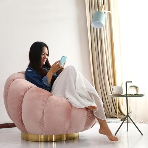 Small Sofa, Single Person, Lazy Person, Pumpkin Bedroom, Small Lovely Balcony, Individual Creativity, Light Luxury Living Room