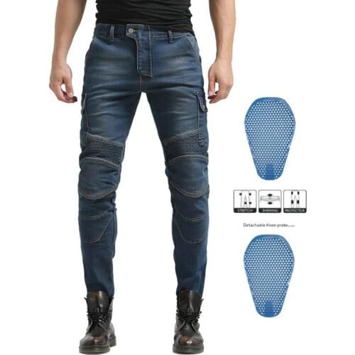 Motorcycle jeans off-road motorcycle racing jeans riding jeans autumn and winter wear-resistant riding pants thickening