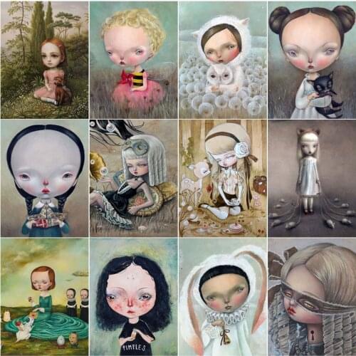 Cartoon Princess Girl Drill 5D Diy Diamond Paintings Full Square Diamonds Embroidery Mosaic Cross Stitch 5D Home Decor Gift