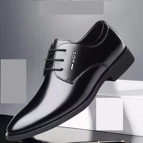 2020 New Mens Leather Shoes British Business Extra Size 38-48 Black Wild high quality Leather Man Dress wedding Shoes