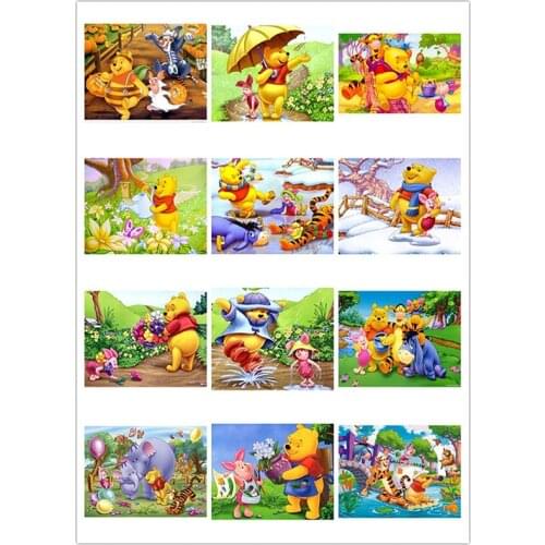 Winnie The Pooh Friends Disney 5D Diamond Embroidery DIY Diamond Painting Diamond Mosaic Cross Stitch Kits Home Decor Disney