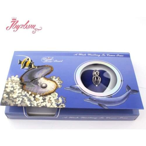 Natural Oyster Wish Freshwater Pearl long Necklace Pendant Fashion Jewelry For Women Mysterious Surprise Jewelry Gift 1 Set