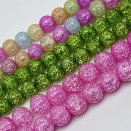 Natural Stone Beads Popcorn Crystal 4/6/8/10/12mm Fashion Jewelry Loose Beads for Jewelry Making Necklace DIY Bracelet