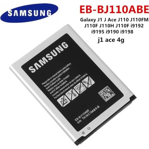 SAMSUNG Orginal EB-BJ110ABE Battery 1900mAh For Samsung Galaxy J1 J Ace J110 J110FM J110F J110H J110F i9192 i9195 i9190 i9198