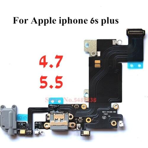Original USB Charger Plug connector For Apple iphone 6s 6S Plus 6SP USB Charging port Dock +Microphone Headphone Jack Flex cable