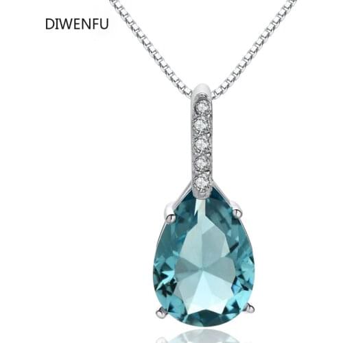 925 Sterling Sliver Necklace Pendant for Women Natural Pierscionki Bijoux Femme Chain Necklace Naszyjnik Jewelry Naszyjnik Joyas