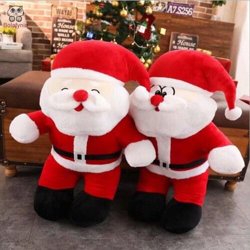 BOLAFINIA Santa Claus children plush toys cartoon baby Santa Claus kids stuffed toy Christmas birthday gift