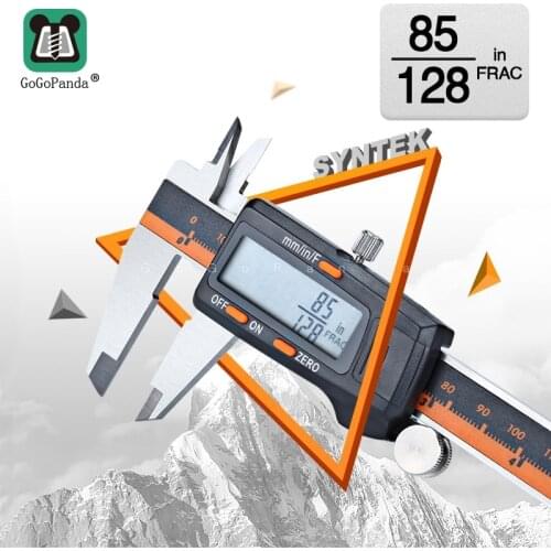 High Quality Stainless Steel Vernier Caliper 150mm 6inch Accuracy 0.01mm LCD Digital Display Professional Mm Inch Fraction