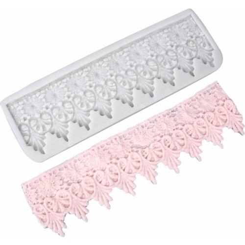 PRZY European Style Cake Edge Chocolate Mould Fondant Cake Silicone Moulds Silicone Mold Christmas Lace Molds Eco-friendly