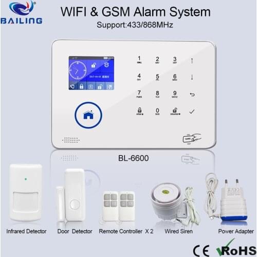 APP Remote Control WIFI GSM Alarm System