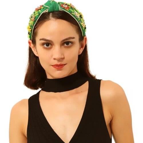 Baroque Tiara Headbands Flower Bee Hair Band Crystal Rhinestone Hairband Retro Bohemia Headwear Hair Jewelry for Wedding 2021