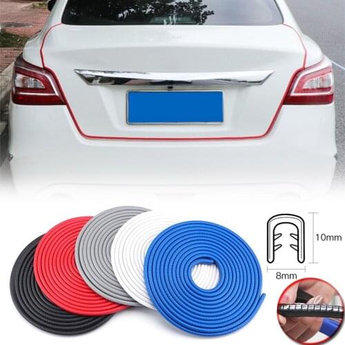 Universal 5M Sealing Strip Guard Trim Car Door Edge Scratch Protector Automobile Door Stickers Decoration Protector Accessories