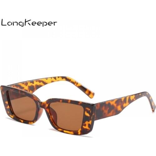 Vintage Square Sunglasses Women Retro Small Rectangle Sun Glasses Female Sexy Leopard Black Eyewear For Men Lunette De Soleil