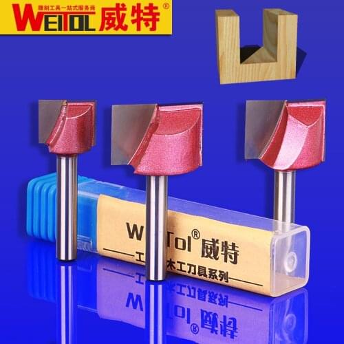 WeiTol free shipping 6mm CNC wood Solid Carbide Milling Cutter Cleaning Bottom bit MDF PVC acrylic wood tool engraving bit