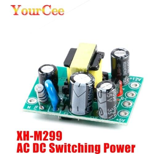 XH-M299 AC-DC Isolated Switching Power Supply Module Board Dual Output AC 110V-220V to DC 5V 12V 0.5A+5V