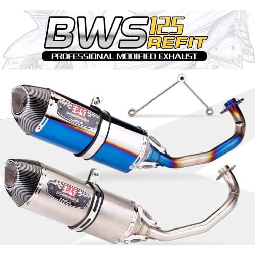 YZF BWS125 Motorcycle Full Exhaust system Yoshimura Escape Moto Modified Slip on with DB Killer For Yamaha BWS 125 125CC 150