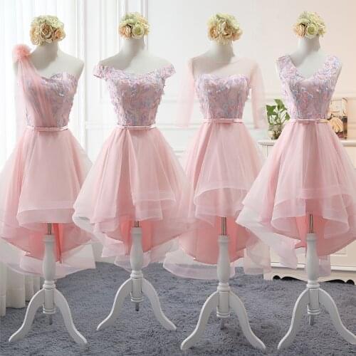 Beauty Emily Lace Evening Dresses 2020 Short for Women V Neck Formal Party Prom Dresses Graduation Evening Gowns