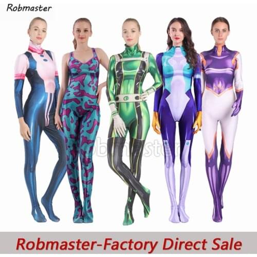 Anime Boku No Hero Academia My Hero Academia OCHACO URARAKA Asui Tsuyu MtLady Izuku Midoriya Cosplay Costumes Zentai Bodysuit