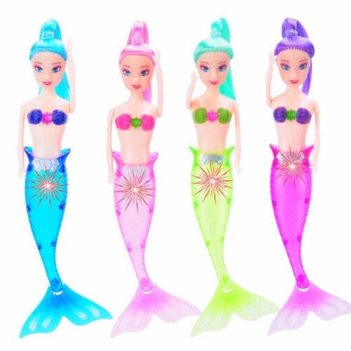 Color Random Waterproof LED Light Swimming Mermaid Doll Kid Girls Toy Bath Swimming pool New 2021 Hot Selling High Quality