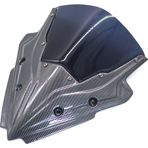 For Kawasaki Ninja 650 NINJA650 2017 2018 2019 Motorcycle WindScreen Windshield Viser VIsor Carbon Fiber Sun Visor Accessories