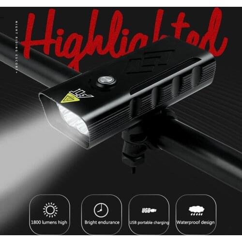 5xT6 Beads Bike Headlight USB Rechargeable Waterproof Bicycle Front Lights Flashlight For Light Front Cycling MTB Road Headlight