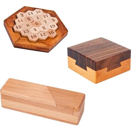 Brain Teaser Mysterious treasure box Puzzles Game Toy For Adults Kids Anti-Stress Reliever Toys E22