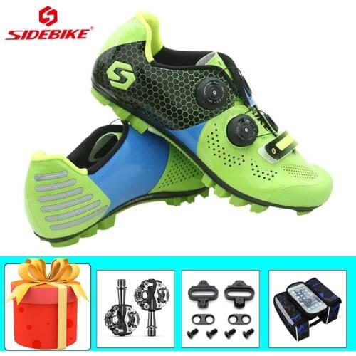 Mountain Bike Sneakers Add Pedals Breathable Self-locking Cycling Shoes Men Ultra-light Wear-resistant Riding Bicycle Footwear