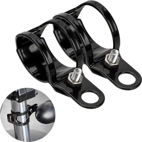 LEEPEE 1pair Motorcycle Signal Light Brackets For 27-31mm Front Fork Diameter Metal Universal Turn Light Mount Bracket