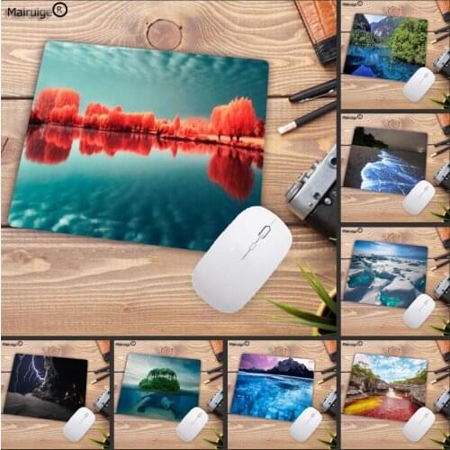 Mairuige Big Promotion Seaside Mountain Landscape 180*220*2mm Small Gaming Mouse Pad High Quality Speed Mousepad Profession
