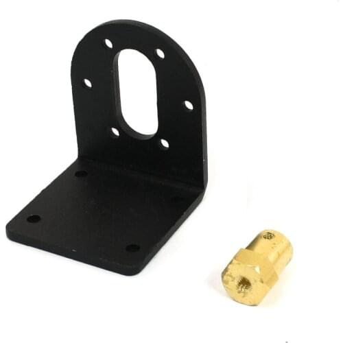 37mm diameter DC Geared Motor Mounting Bracket Holder + 6mm Hex Coupling