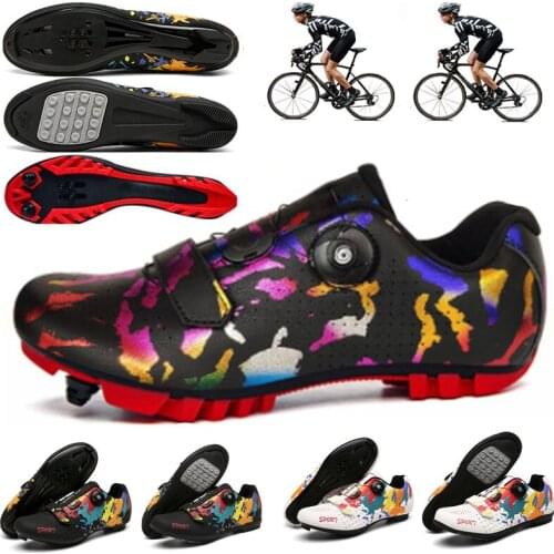 2021 MTB Road Cycling Shoes Men And Women Bike Shoes Ultra Light Bike Sports Shoes Self-locking Professional Breathable