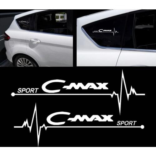 2 Pcs For Ford Cmax Window Vinyl Decals Car Styling Self Adhesive Emblem Car Stickers